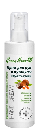 Green Mama Hand and Cuticle Cream with Coconut Oil MultiCream 