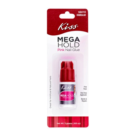Kiss Mega Hold Pink Nail
