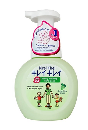 Lion Thailand Kirei Kirei Family Foaming Hand Soap With AntiBacteria Agent Refreshing Grape 
