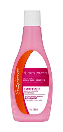 Sally Hansen Strengthening For Weak, Thin Nails  Fast & Gentle Nail Polish Remover 